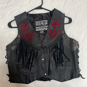 REAL VINTAGE LEATHER EXTREME BIKER VEST